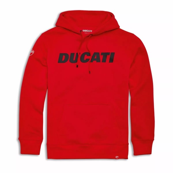 DUCATI Kapuzen Sweatshirt Logo rot