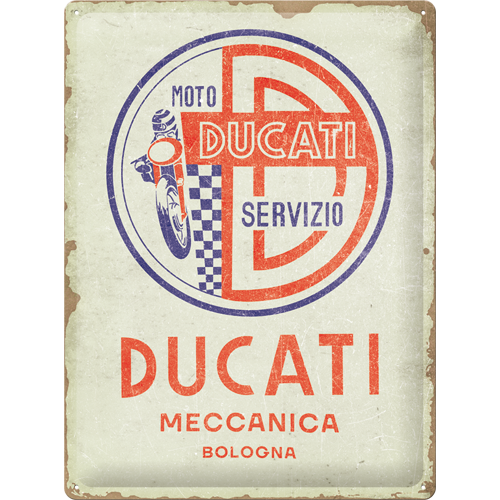 DUCATI Blechschild Moto Servizio Meccanica