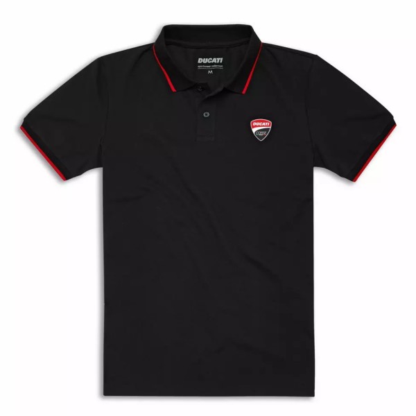 DUCATI Polo Shirt DC Logo schwarz